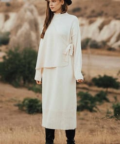 Elegante dames jurk in lichte tint – Pure Modesty