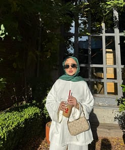 Tuniek Met Wijde Mouwen Wit – Modest Top Dames