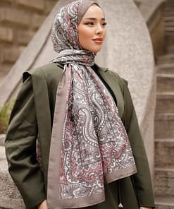 Hoofddoek Ethnic Style Roze – Modest Hijab met Print