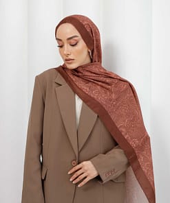 Hoofddoek Ethnic Style Cappuccino – Modest Hijab