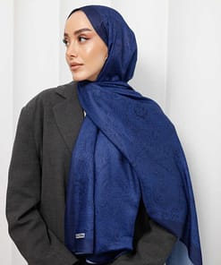 Hoofddoek Ethnic Style Donkerblauw – Modest Hijab