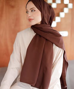 Katoenen Hoofddoek Bruin – Modest Hijab Dames