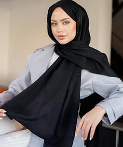 Katoenen Hoofddoek Zwart – Modest Hijab Dames